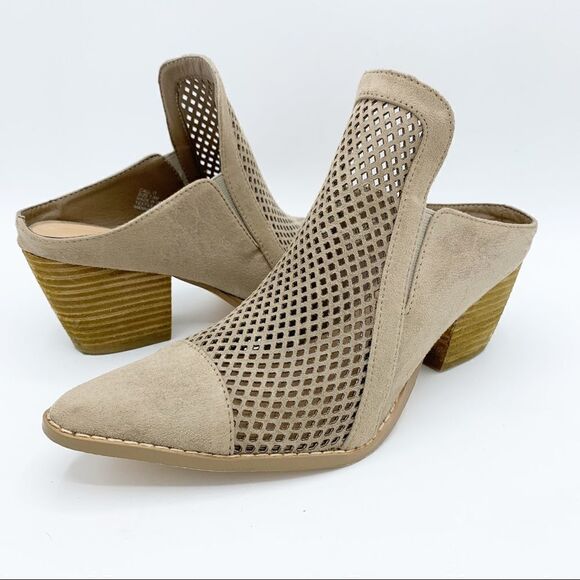 Coconuts by Matisse Call It Taupe Suede Western‎ Mule Bootie 7.5 - Picture 6 of 15